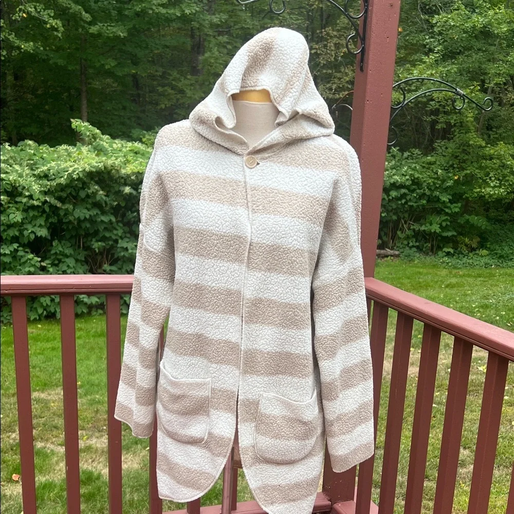P.J.Salvage medium striped sleepwear /longewear hoodie .